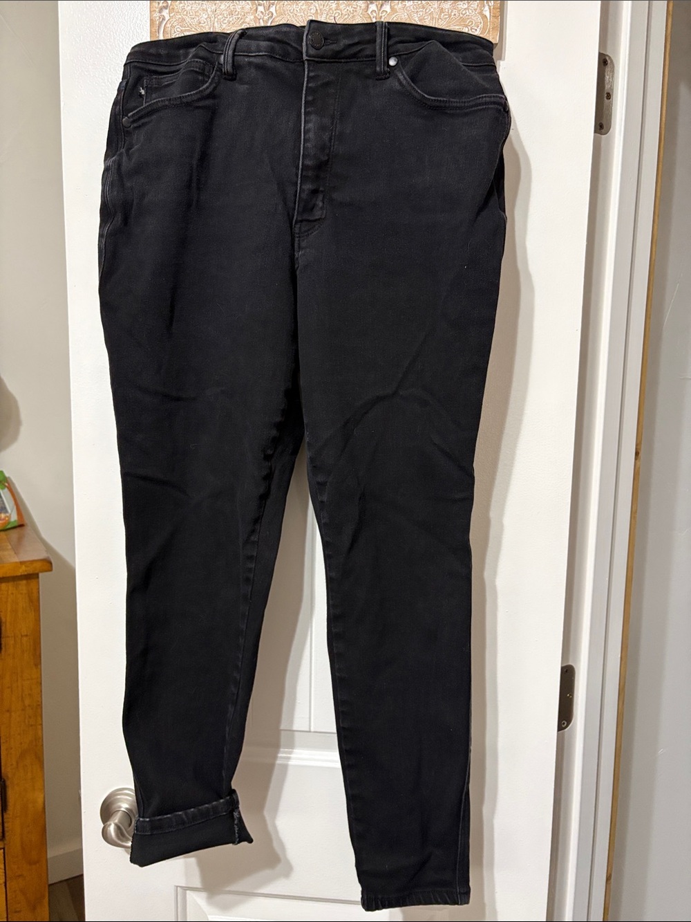 Womens Judy Blue Slim Black Jeans